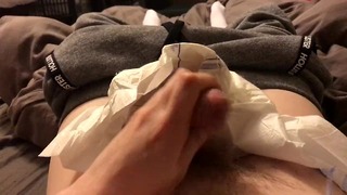 Paraplegic Male In Diaper Jacks Off