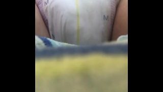 Daddy Makes Little Diaper Girl Wet In The Car With A Vibrator Inside Her