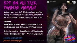 Resident Evil Lady Dimitrescu – Sit On My Face, Vampire Mommy! Erotic Audio Play By Oolay-Tiger