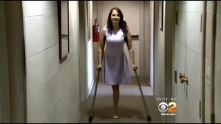 Rhp Amputee On Crutches