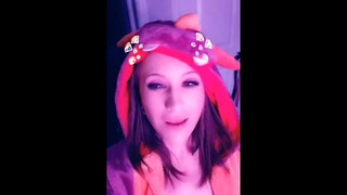 Sleepy Dragon Teen Flirts And Teases And Flashes Her Boobs For You