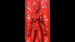 Latex Animated Vacbed Breath Play