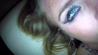 Dutch Girl Gets an Eye Facial Cum in Both Eyes