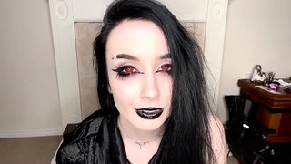 Raven Alternative- Your English Vampire Goddess Makes You Watch Her Cum