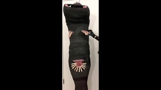 Tickling And Edging My Mummified Femdom Submissive With CBT