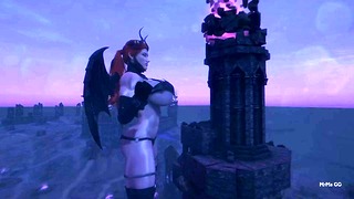 Growing Vampire Serana – Skyrim Giantess