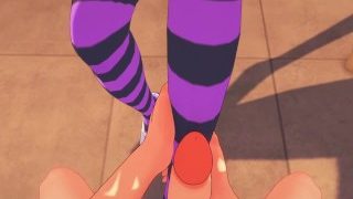 Mizore Shirayuki Teases You With Her Feet! Rosario + Vampire Hentai Uncensored