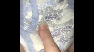 Wife Rubs My Wet Diaper To Check Me