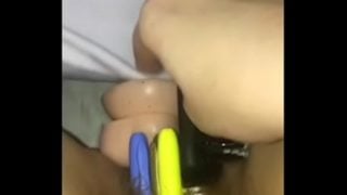 Cunt Is Too Big For One Object. Takes Multiple Insertions To Cum