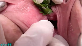 Nettles In Peehole Urethral Insertion Nettles & Fisting Cunt
