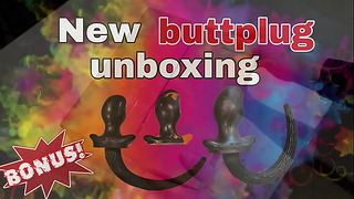 New Buttplug Order Unboxing Huge Sex Toys Miss Raven Training Zero Femdom Flr Bondage BDSM Butt Plug Silicone Puppy
