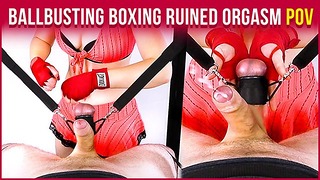 Ballbusting Boxing Handjob & Balls Torture Ruined Orgasm CBT POV Era