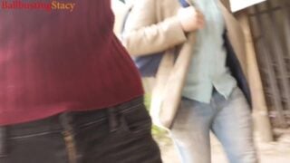 Ballbustingstacy Ballbusting 恶作剧预告片，当众羞辱有趣的穿着球拳打脚踢