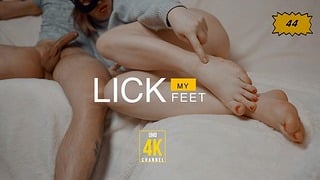 Cuckold Humiliation, Lick Feet, Suck Lover’s Cock And Eat His Cum