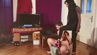 Humiliating My Step Brother W Spanking Asskicking & Boot Worship Pt1 HD