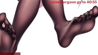 Kurumi Teaches You How To Ruin Orgasm Hentai JOI CBT CEI Hard Femdom/Humiliation Feet BDSM