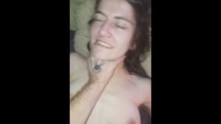 Multiple Orgasms Choking This Raw Tinder Slut. Big Dick Consequences