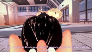 Trish Gives You A Footjob To Train Her Sexy Body! Devil May Cry Feet Hentai POV